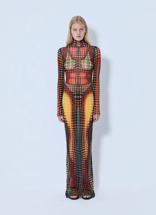 Re-edition Long Dress High Neck