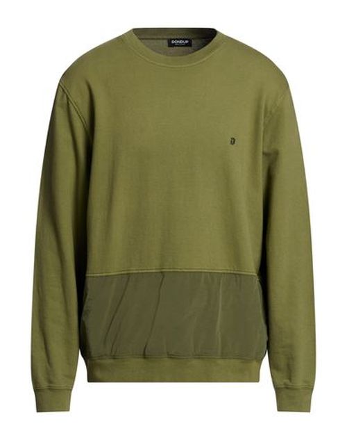 Man Sweatshirt Military green Size XL Cotton, Polyamide, Elastane