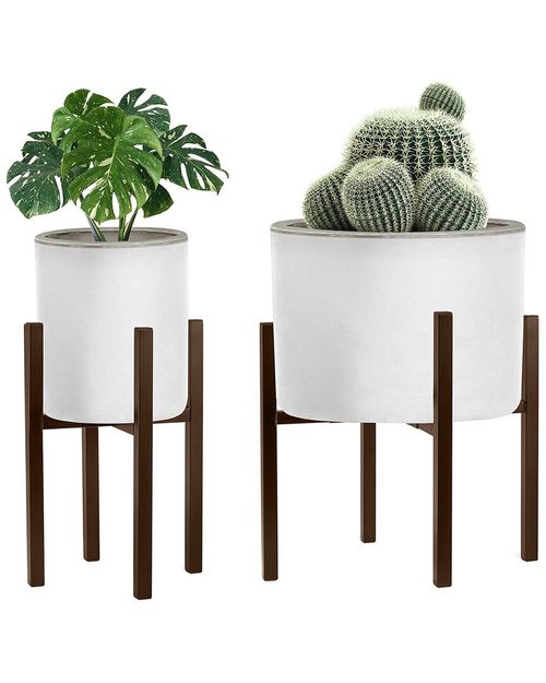 Adjustable Plant Stand Brown