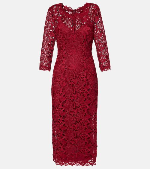 Lace midi dress