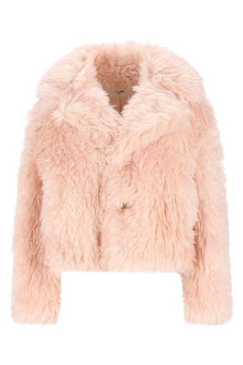 Celine Faux Fur Cropped Jacket