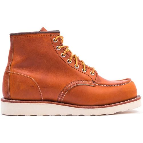 Red Wing Mens 875 Classic Moc Toe Leather Boots in Brown