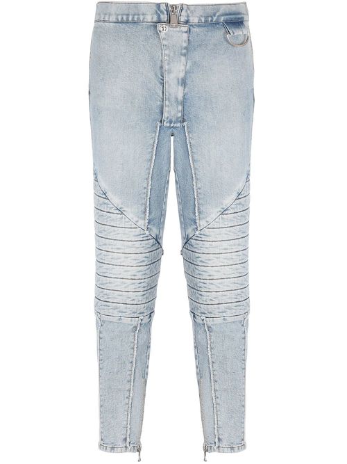 Mid-rise cropped skinny jeans - Blue