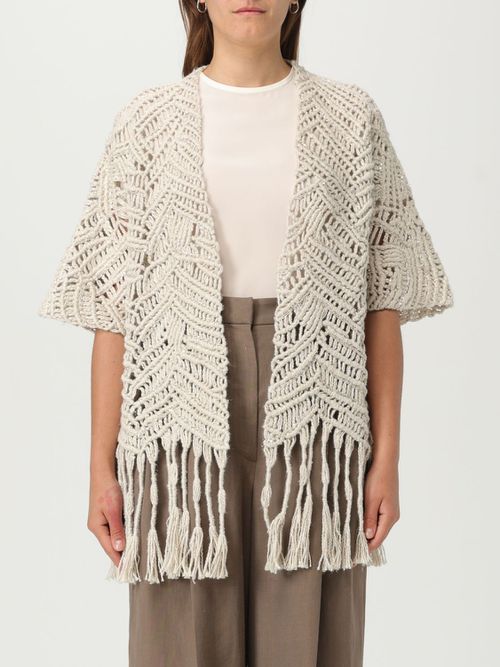 Cardigan BRUNELLO CUCINELLI Woman color Beige
