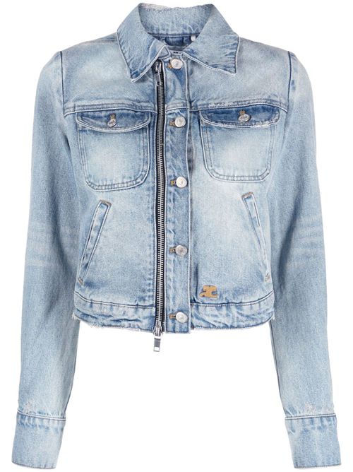 Zip-up denim jacket - Blue