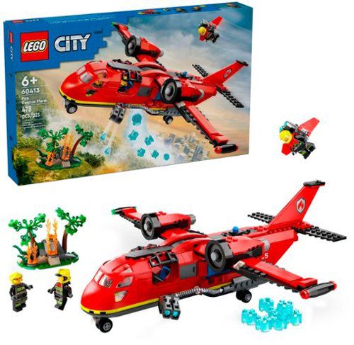 City Fire Rescue Plane Toy for Kids Set 60413