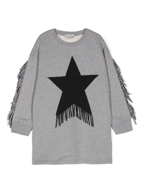 Fringed Star cotton sweatshirt - Grey