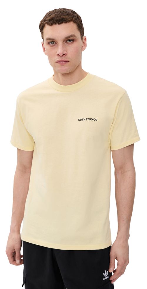Moves Of Life Tee Pale Yellow