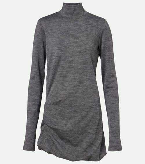 Luigia wool and cotton-blend minidress
