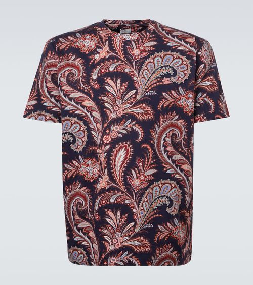 Paisley cotton jersey T-shirt
