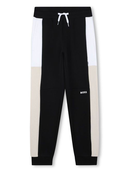 Colourblock track pants - Black