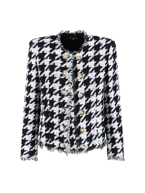 Cotton-Blend Structured Jacket for Women