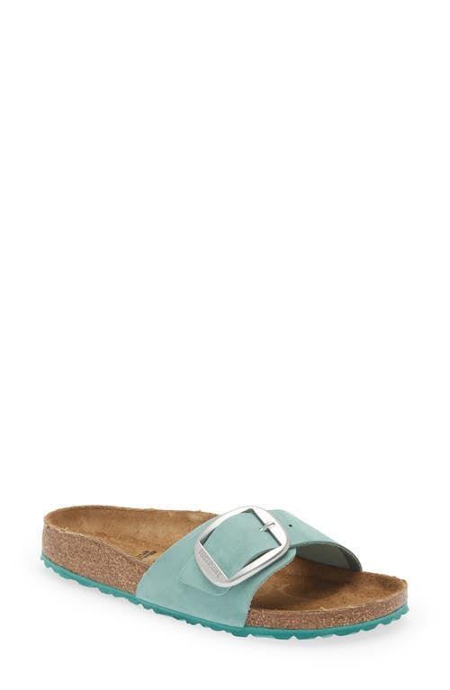 Unisex Madrid Big Buckle Nubuk Leather Beryl