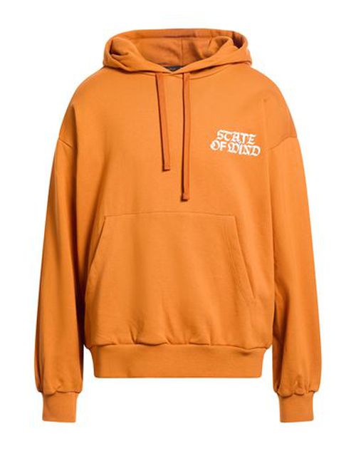 Man Sweatshirt Rust Size L Cotton