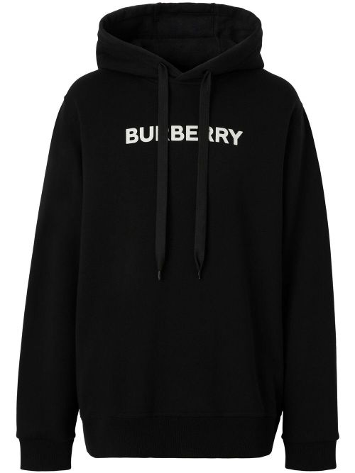 Burberry Ansdel Logo print Hoodie in Black - Black