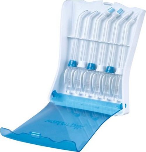 Water Flosser Tip Storage Case with 6 Tips - Blue