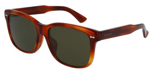 Gucci Havana Green Wayfarer Unisex Sunglasses GG0050SA 002