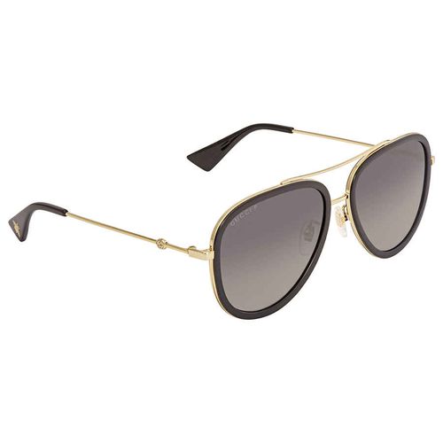 Polarized Grey Gradient Aviator Ladies Sunglasses GG0062S 011