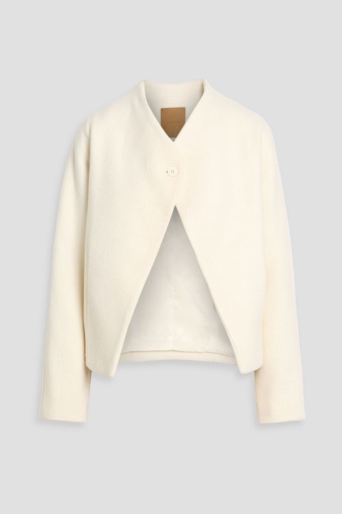 Wool-blend felt jacket - White - FR 36