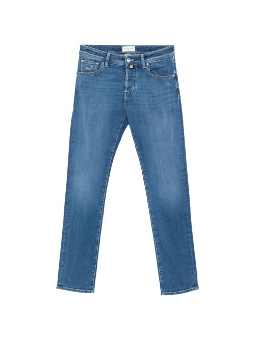 Five-Pocket Cotton-Blend Jeans — Light Blue