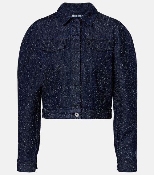 Ovalo de-Nîmes embroidered denim jacket