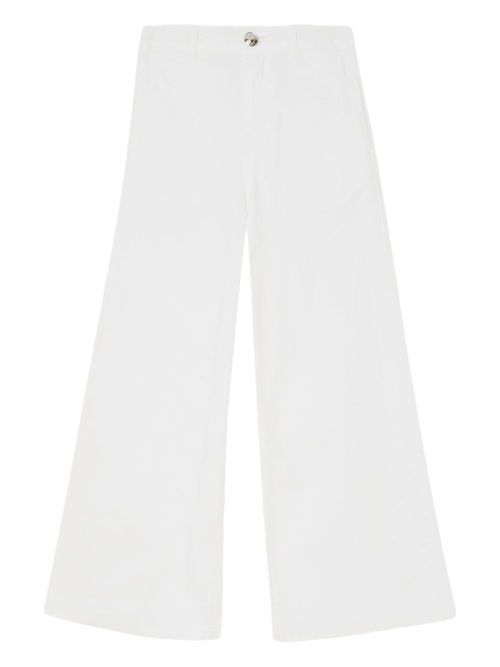 Gabardine trousers - White