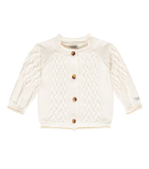 Donsje Baby Cleo cable-knit cotton cardigan