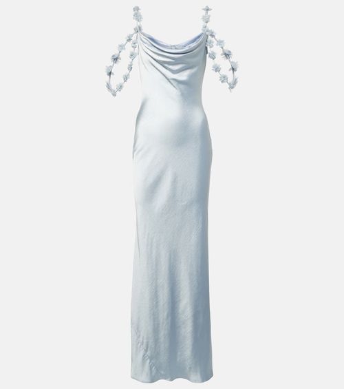 Self Portrait | Self-Portrait Chiffon Ruffle Maxi Dress | Realry