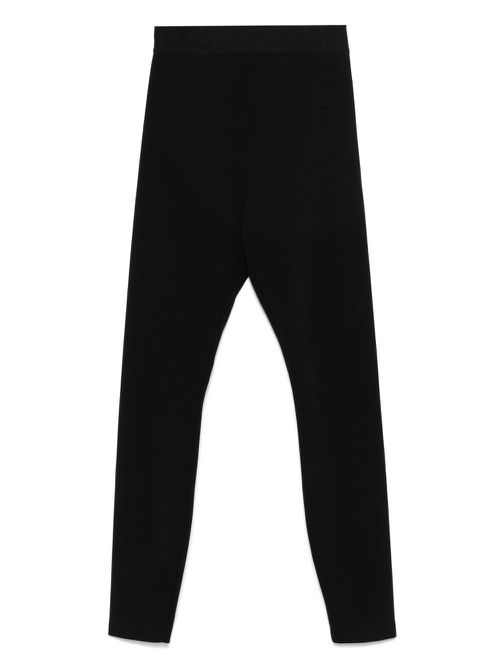 Dolce & Gabbana logo-waistband leggings - Black