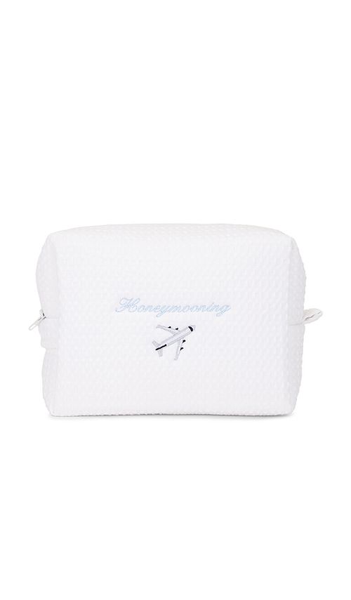 Abbode POCHETTE GAUFRÉE HONEYMOONING HONEYMOONING WAFFLE POUCH en White
