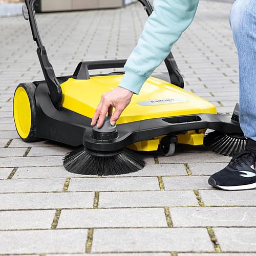 S 4 Twin Walk-Behind Hand Push Sweeper