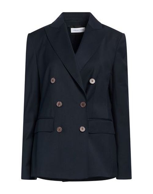 Caractère Woman Blazer Midnight blue Size 6 Polyester, Wool, Viscose, Elastane