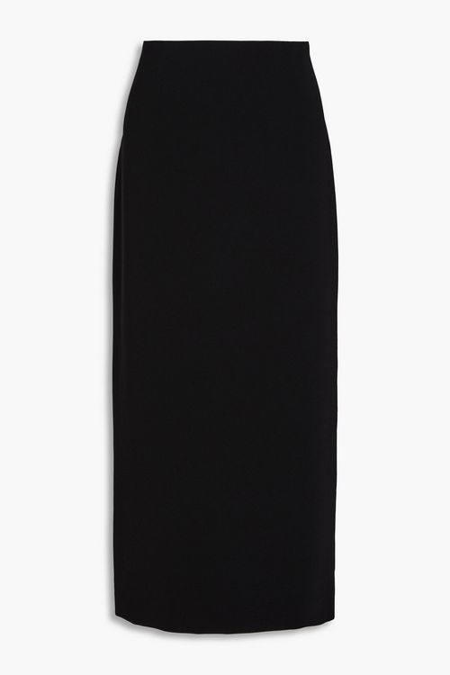Crepe midi skirt - Black - US 6