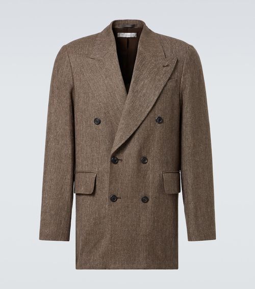 Sharp DB linen and cotton blazer