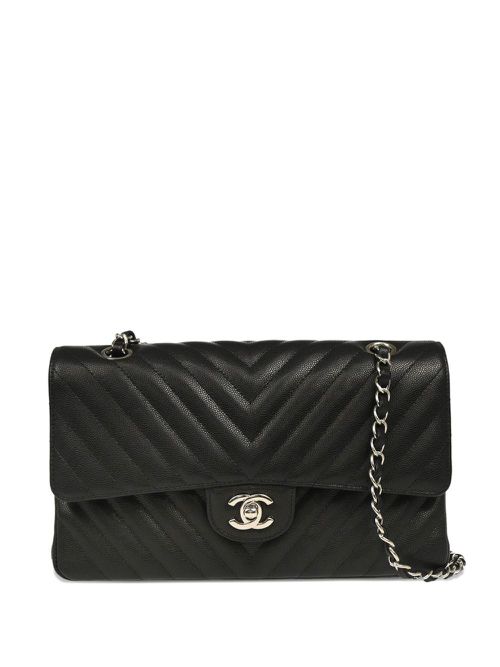 CHANEL Pre-Owned 2017 medium Classic Double Flap shoulder bag - Black