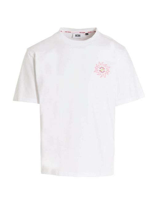 -'Surfing Weirdo' T Shirt Bianco-Uomo