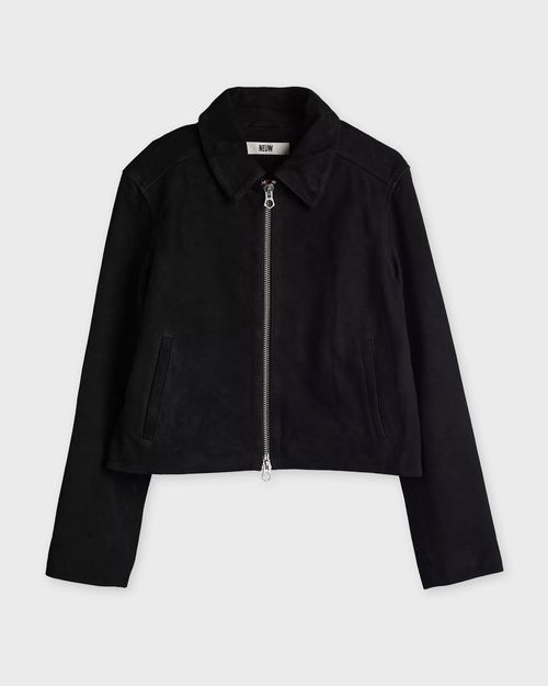 Neuw Jacket Suede Zip Black