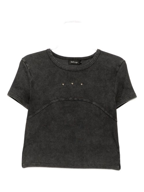 Rivet detailing T-shirt - Grey