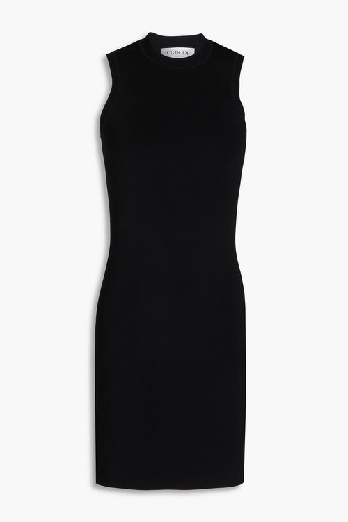 Victoria Beckham - Stretch-knit mini dress - Black - UK 12