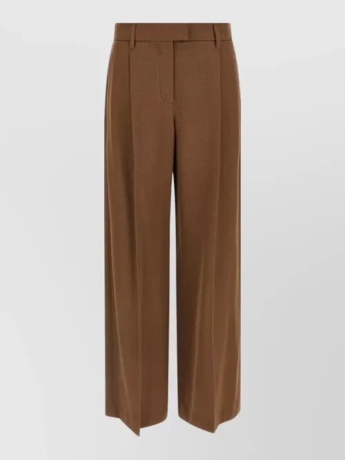 Brunello Cucinelli - tailored loose leg wool blend trouser