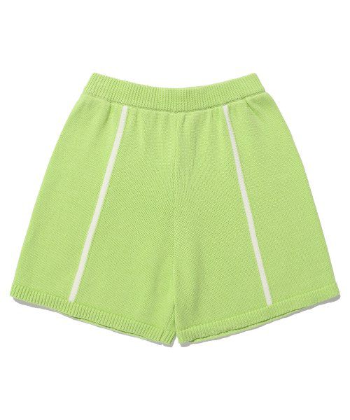 Half Knit Pants_Lime