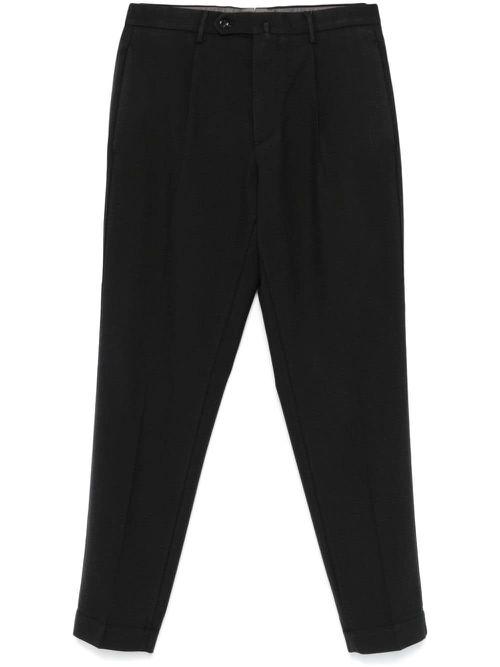 Pleated tailored trousers - Black