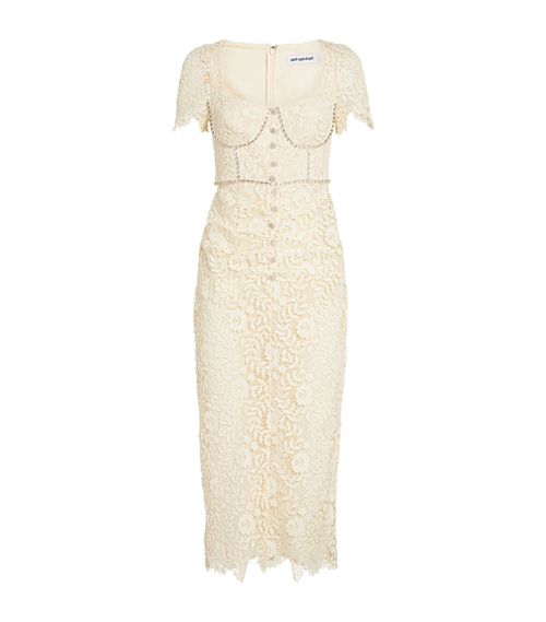 Crystal-Embellished Midi Dress