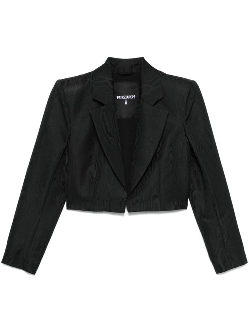 Moire-effect blazer - Black