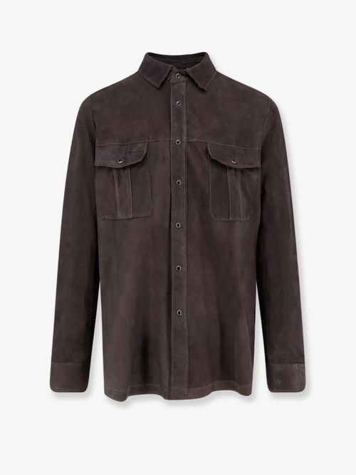 Suede Shirt — Gray