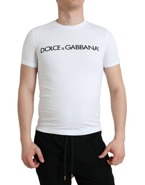 Logo-Print Cotton T-Shirt — White