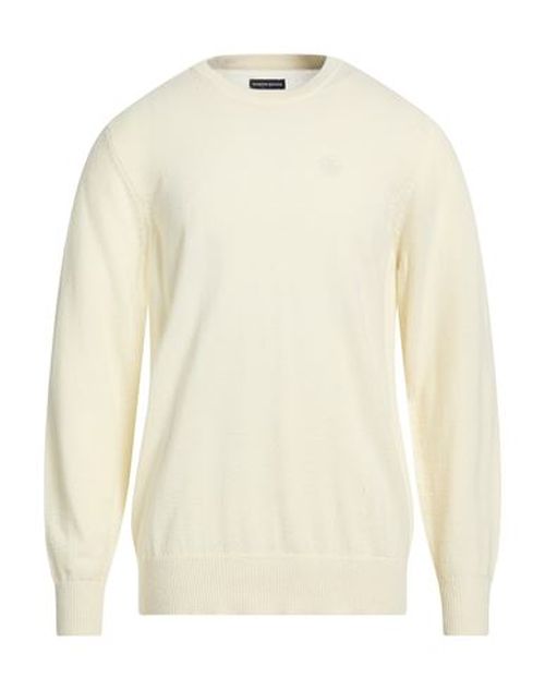Man Sweater Cream Size L Wool, Nylon