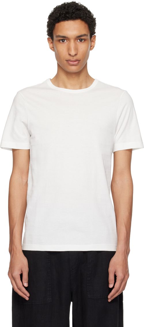 White 1950s Loopwheeled Classic Fit Lightweight T-shirt