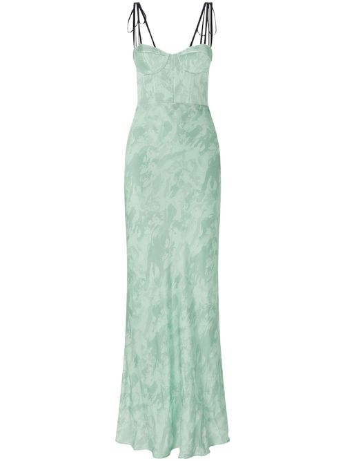 PINKO floral-print maxi dress - Green