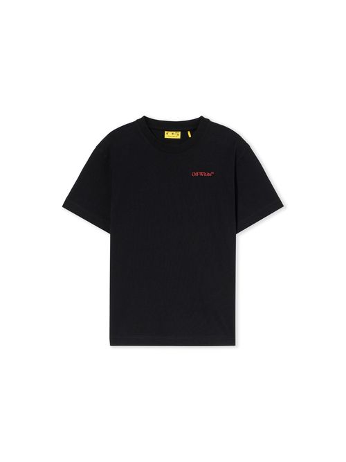 Arrow Outline Flock Logo T-shirt - Kids Boy's Clothing Black
